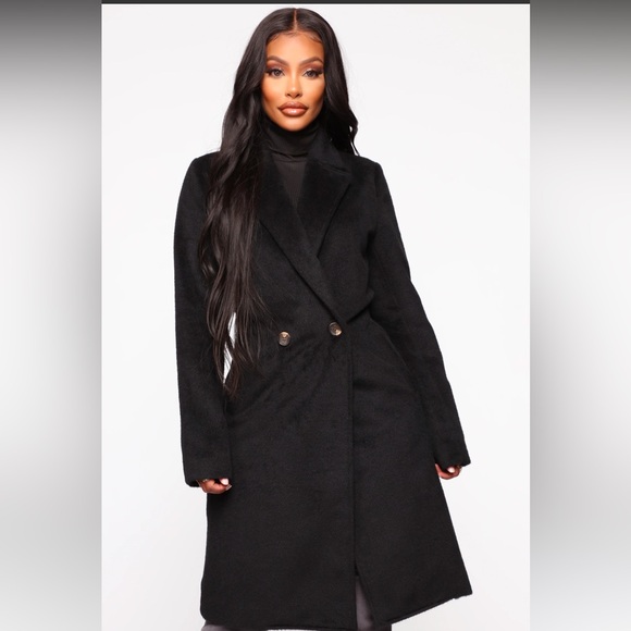 Black Trench Coat - Picture 1 of 5